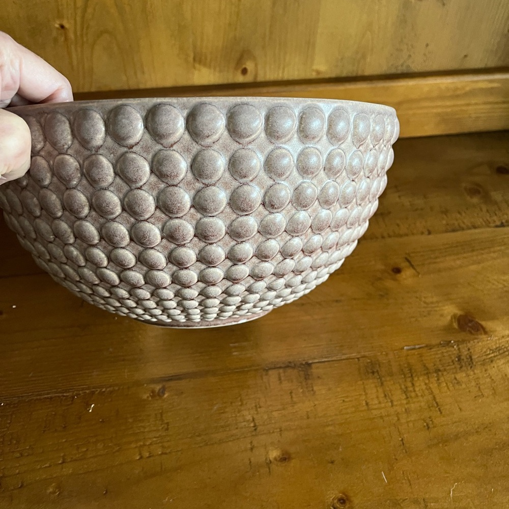 Artis Brown Ceramic Bowl with Textured Design